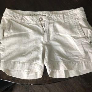 Light khaki linen shorts - Size 2